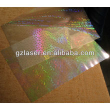 Film de laminage thermique hologramme brillant bopp